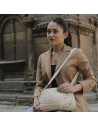 Sac à bandoulière en chanvre - sable