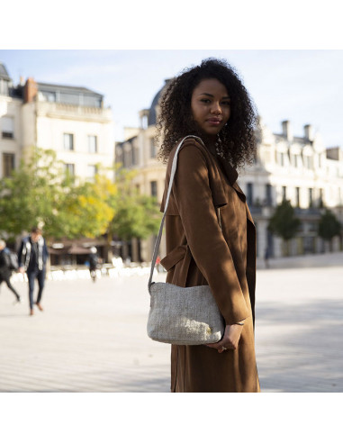 Sac à bandoulière en chanvre - sable