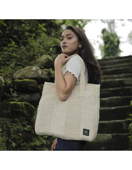 Tote bag en chanvre - sable