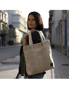 Tote bag en chanvre - sable