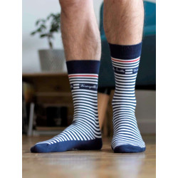 Chaussettes en coton - rayées