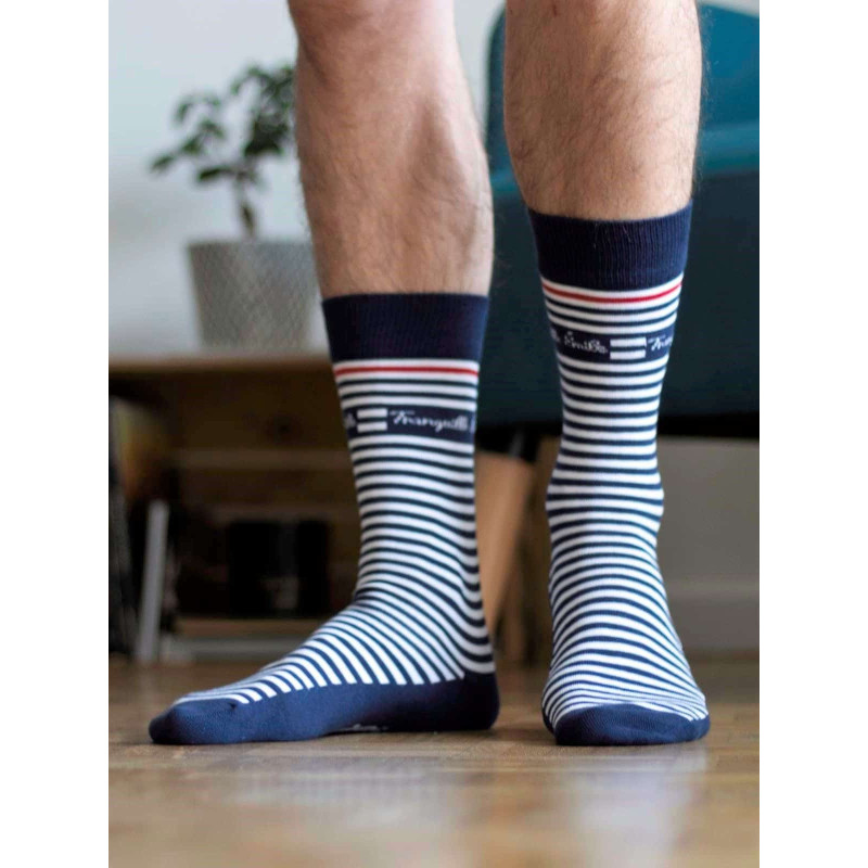 Chaussettes en coton - rayées